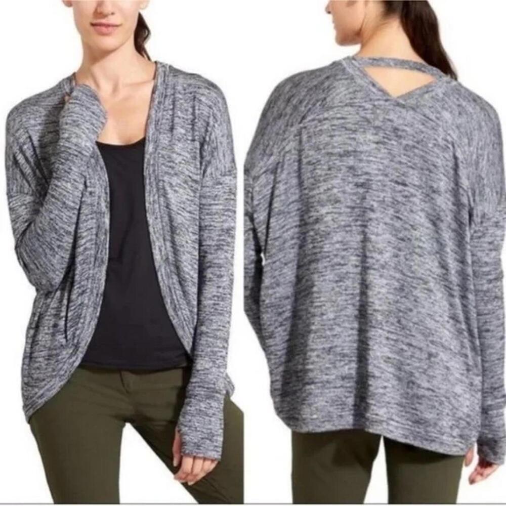 Athleta Drape Pose Wrap Cardigan XS Knit Sweater | Cozycore‎ Balletcore Yoga